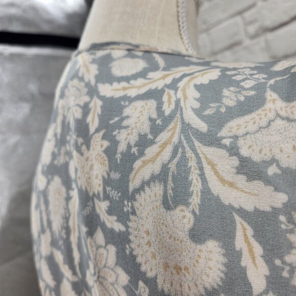 Reistor True Wrap Dress with Pockets Lined Floral Midi Dress Women's M - Picture 10 of 14